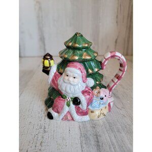 Vintage Santa Tree mini teapot xmas home decor figure‎ kitchen